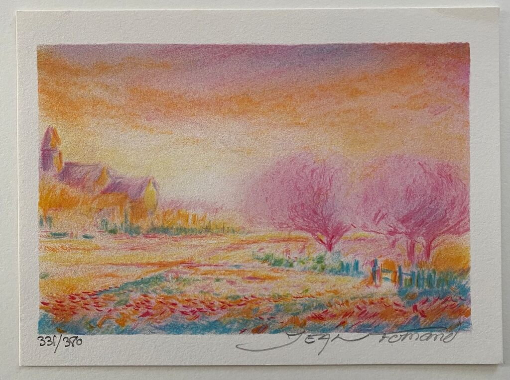 Paysage rural by Jean Fernand, c. 1990 (view 2)