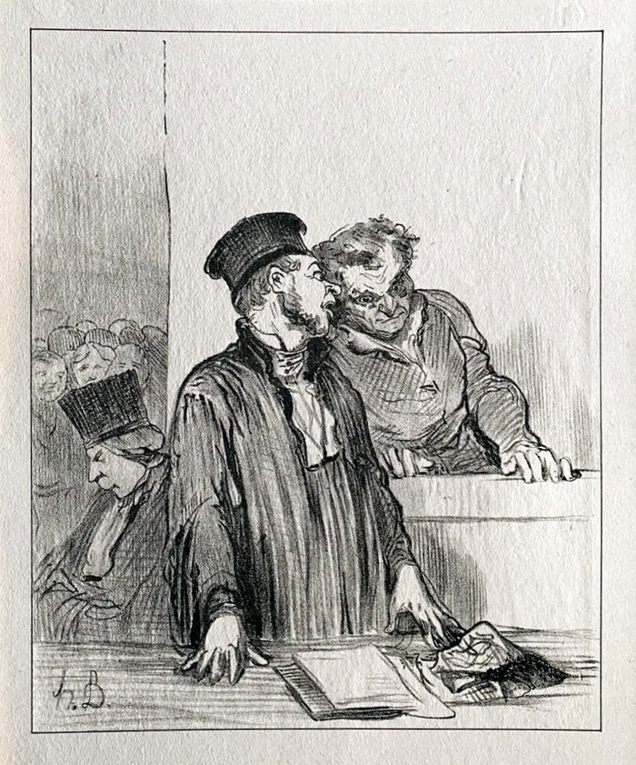 Court Scene de Honoré Daumier, 1918