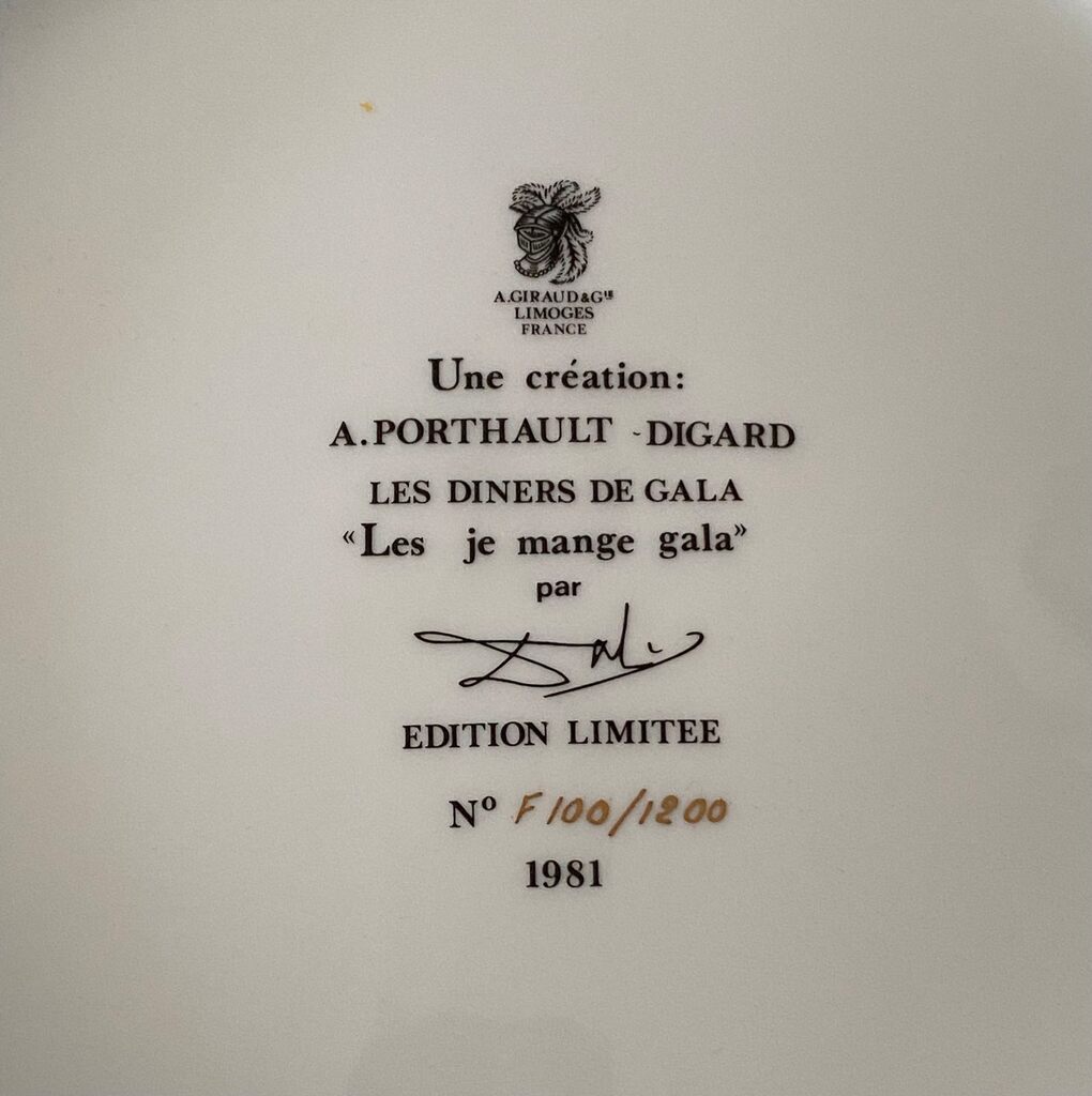 Les "je mange gala" by Salvador Dalí, 1981 (view 5)
