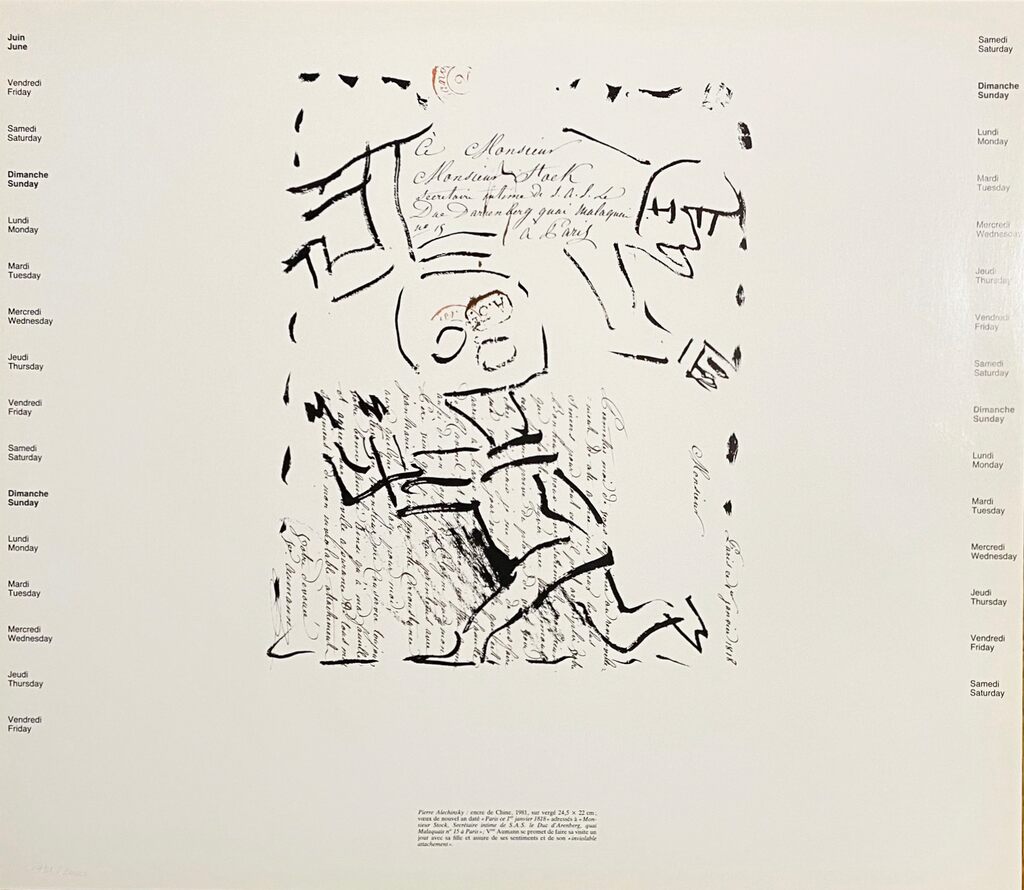June de Pierre Alechinsky, 1983