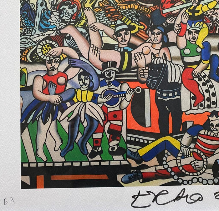 Hommage à Fernand Léger (Red Sonja) d'Erró, 2023