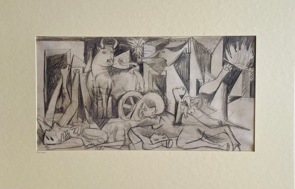 Guernica Study by Pablo Picasso, 1990