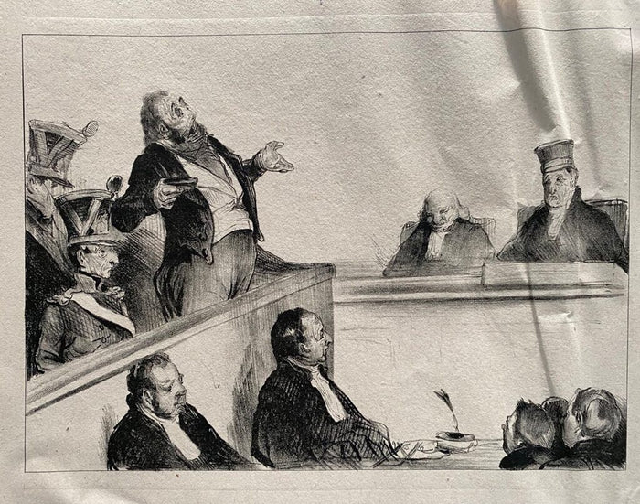 Court Scene de Honoré Daumier, 1918
