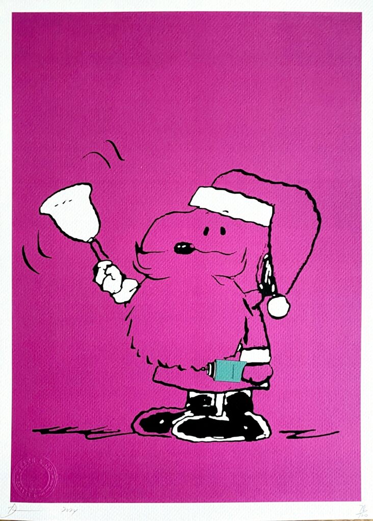 Snoopy Santa by Death NYC, 2024