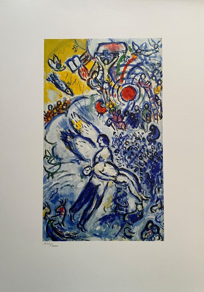 La création de L'homme, Plate 1 & 2 by Marc Chagall, 1986