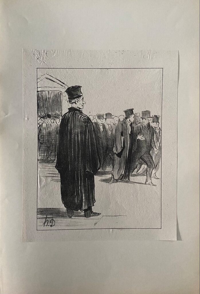 Court Scene de Honoré Daumier, 1918 (vue 2)