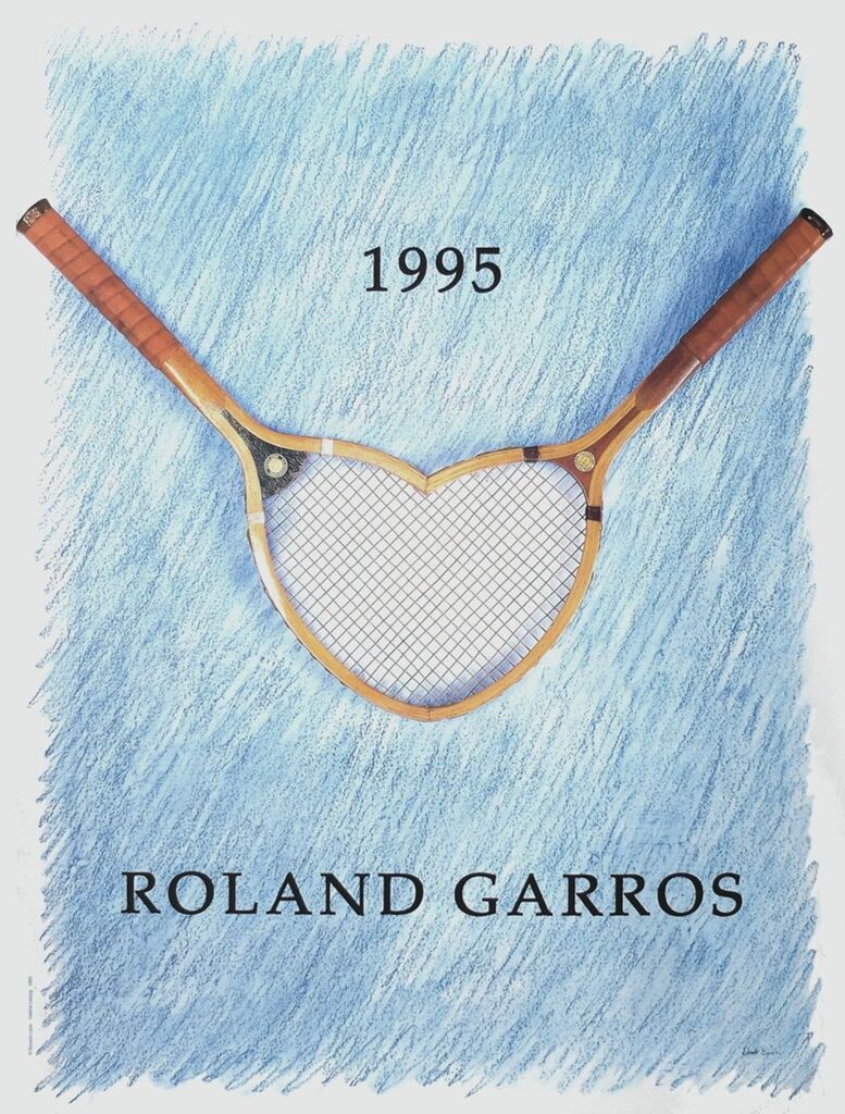 Roland-Garros Official Poster de Donald Lipski, 1995