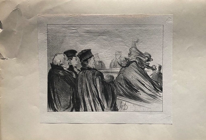 Court Scene de Honoré Daumier, 1918 (vue 2)