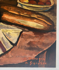 Nature morte, Fleurs, pain et chapeau (1933) by André Dunoyer de Segonzac, 1967 (view 2)
