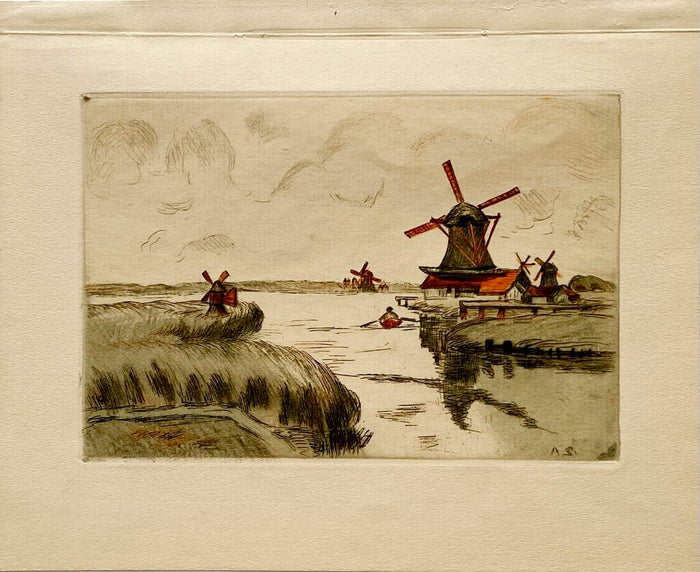 Les Moulins de Zaandam d'Armand Guillaumin, 1906