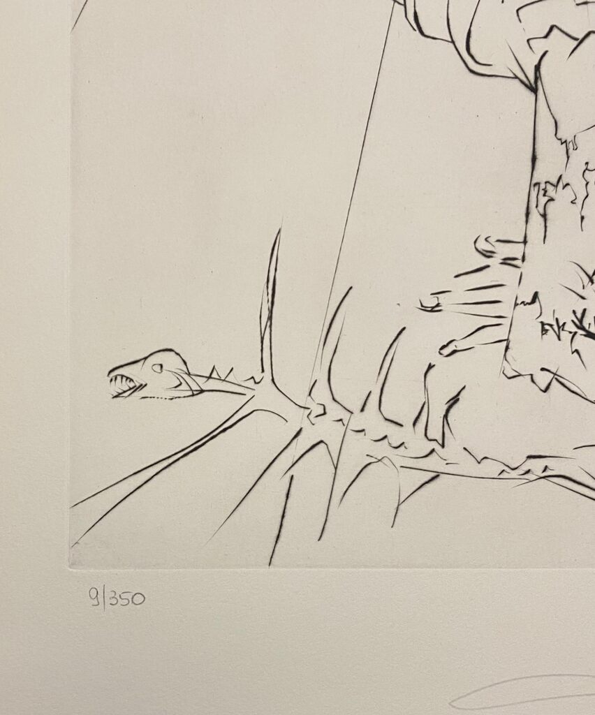 The Old Man and the Sea - The Fall by Salvador Dalí, 1974 (view 2)