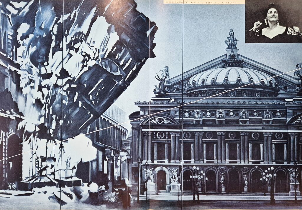 Opéra glacé №4 / Palomitareich Opéra by Jacques Monory, 1976