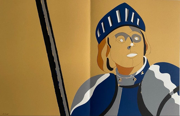 Commémoration de la mort de Jeanne d'Arc d'Eduardo Arroyo, 1984
