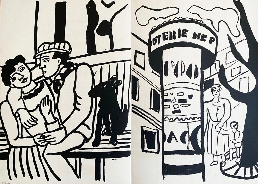 Les amoureux by Fernand Léger, 1960