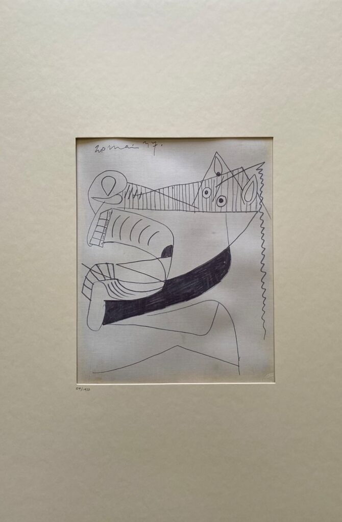 Guernica Study by Pablo Picasso, 1990