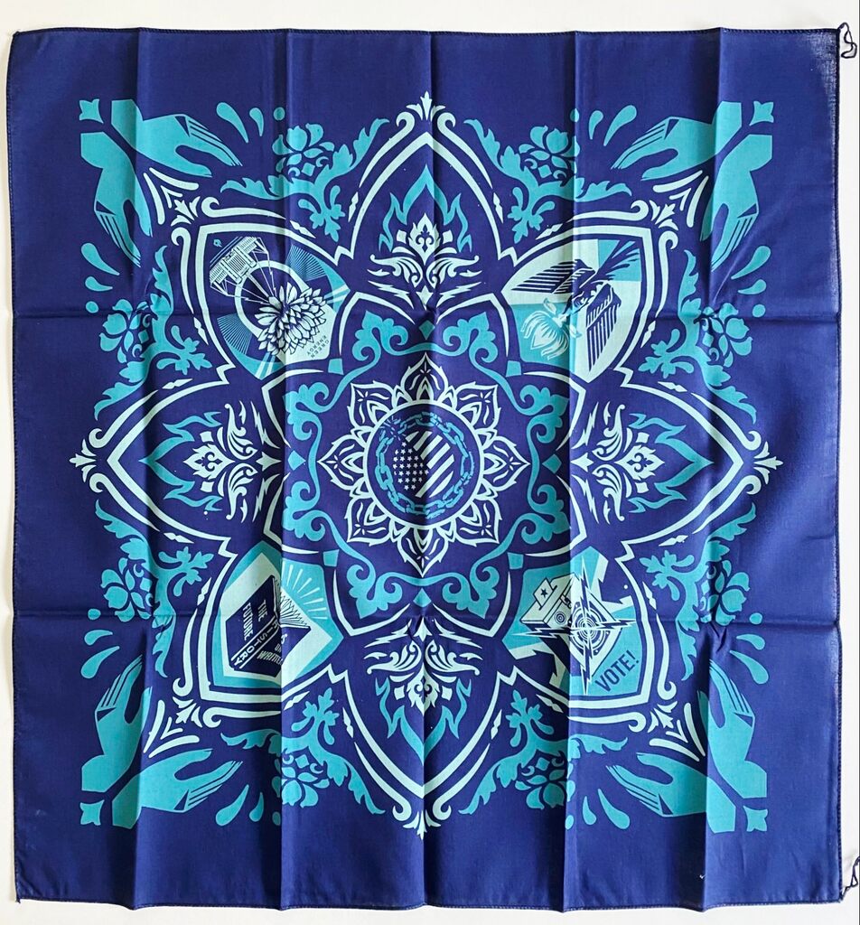 Our Hands - Our Future Bandana by Shepard Fairey, 2020