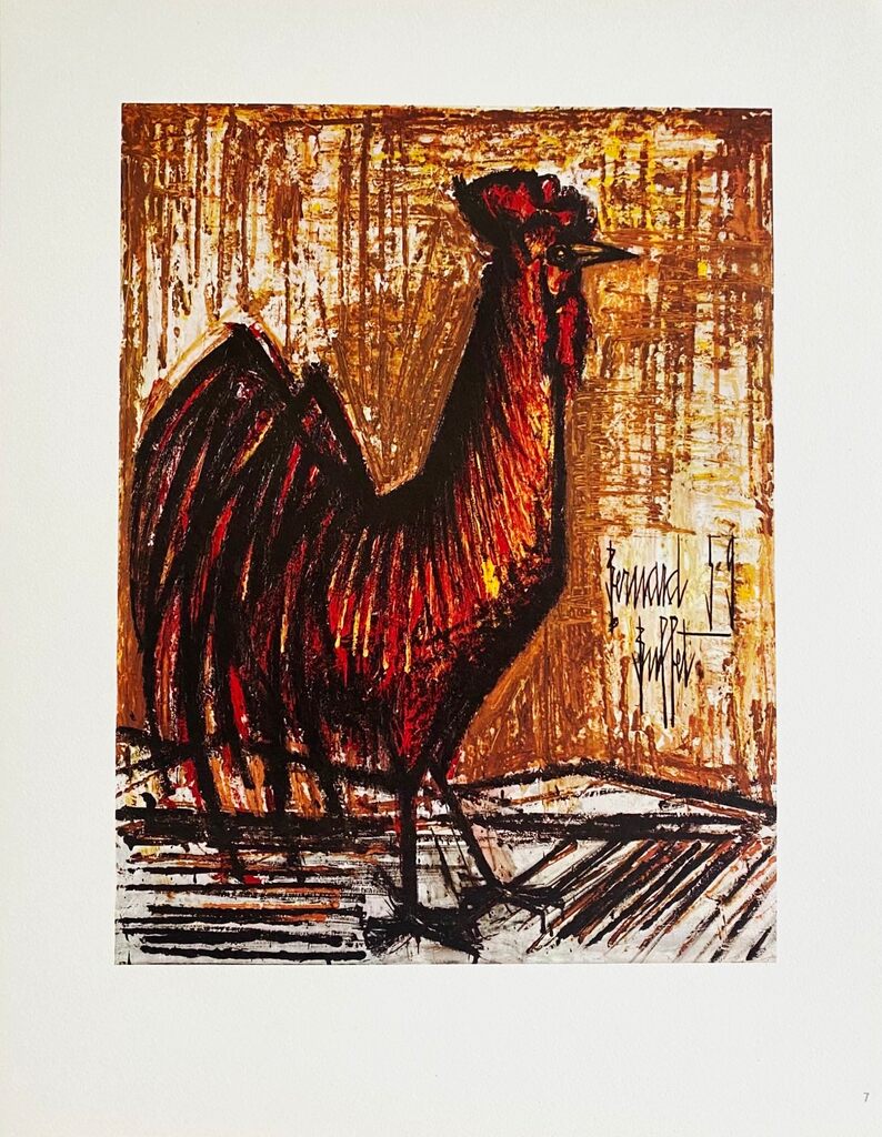 Le coq by Bernard Buffet, 1966