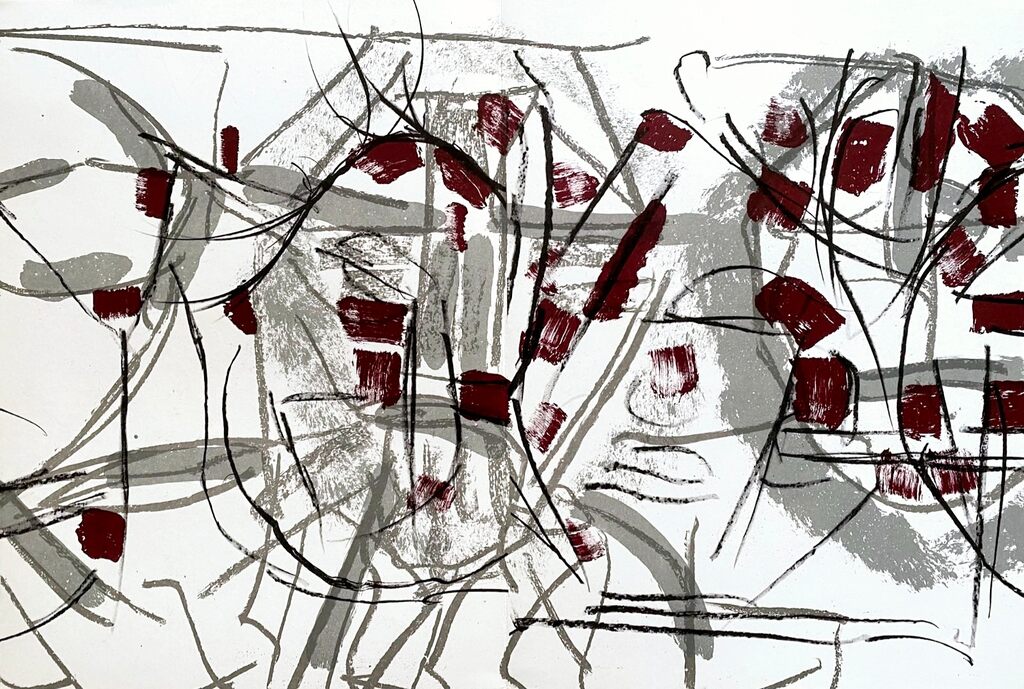 Untitled by Jean-Paul Riopelle, 1974