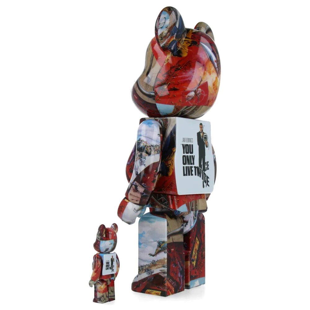 007 We only live twice (James Bond) 400% + 100% de BE@RBRICK, 2024 (vue 3)