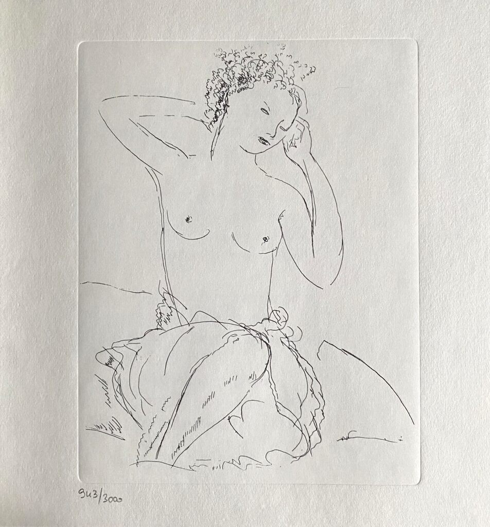 Nu by André Dunoyer de Segonzac, 1969