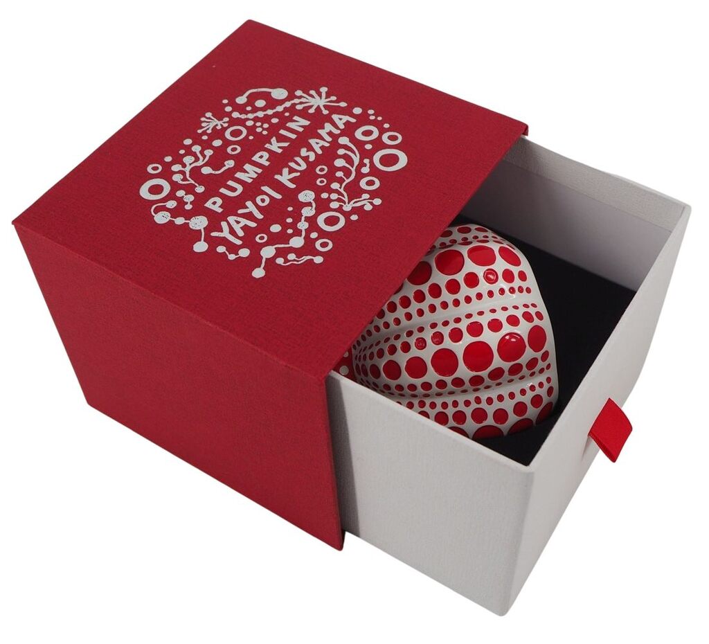 Red and White Pumpkin by Yayoi Kusama, c. 2015 (view 5)