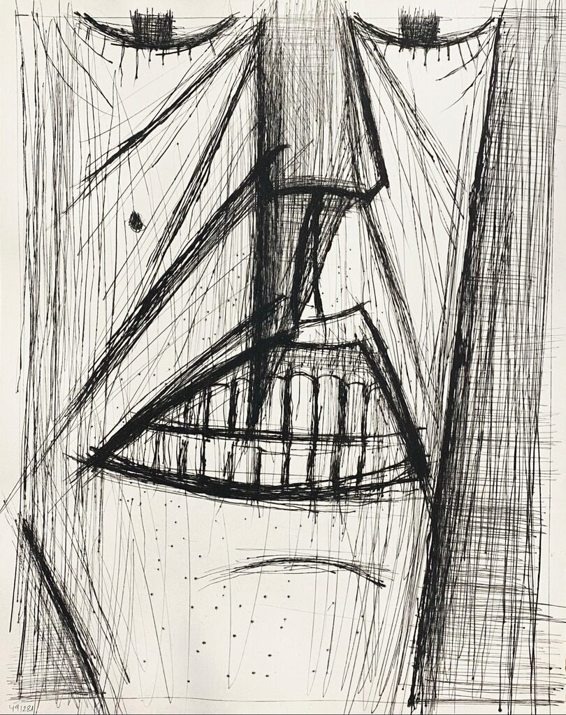 Les dents indiquant l'heure by Bernard Buffet, 1958