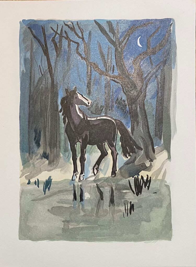 Le cheval by Yves Brayer, 1990