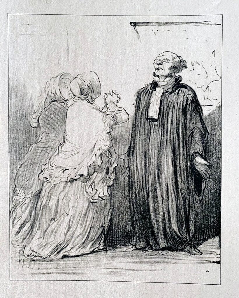 Court Scene de Honoré Daumier, 1918