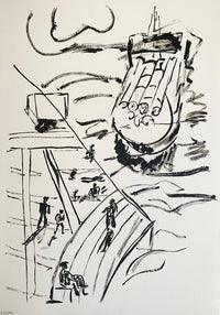 Les péniches by Fernand Léger, 1960