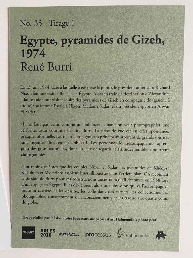 Egypte, pyramides de Gizeh by René Burri, 1974 (view 2)