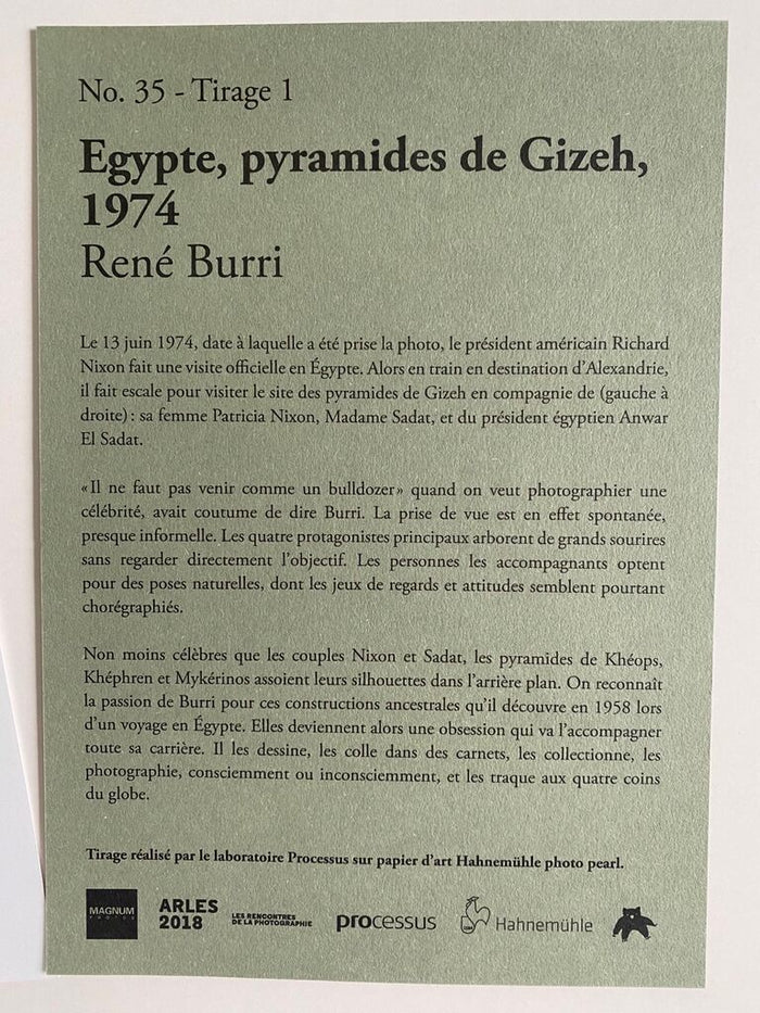 Egypte, pyramides de Gizeh de René Burri, 1974 (vue 2)