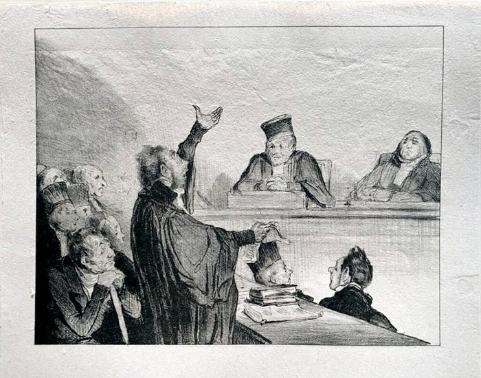 Court Scene de Honoré Daumier, 1918