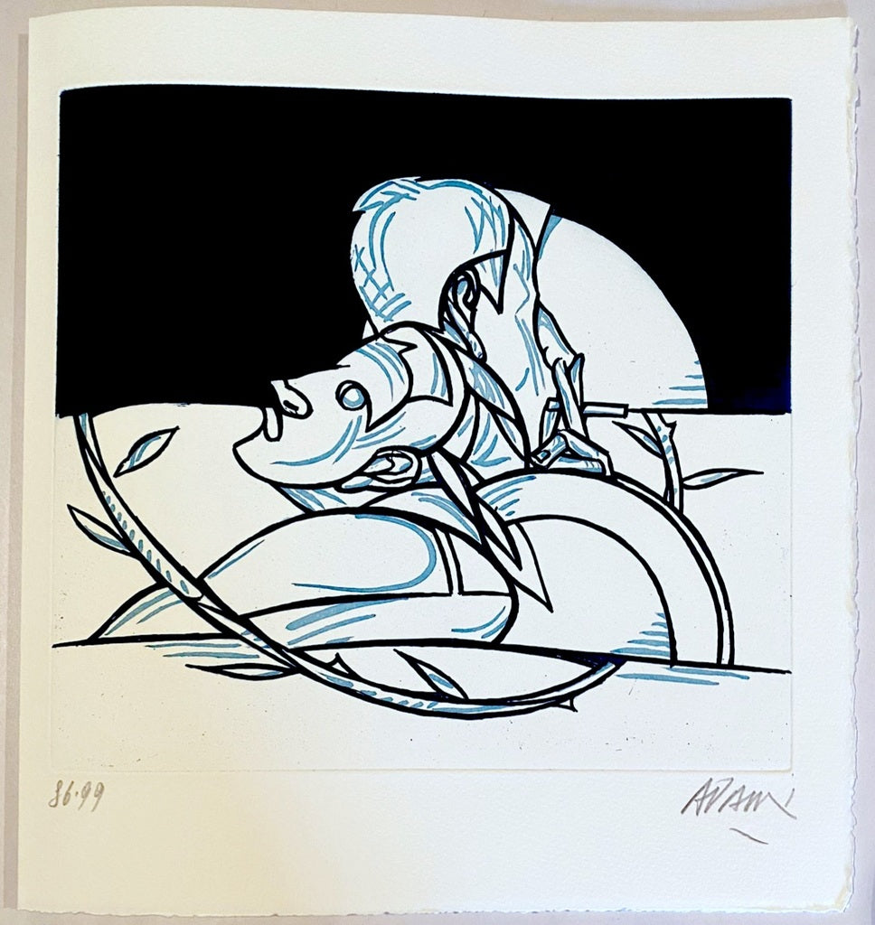 Les mots n'ont plus de bouche de Valerio Adami, 1997
