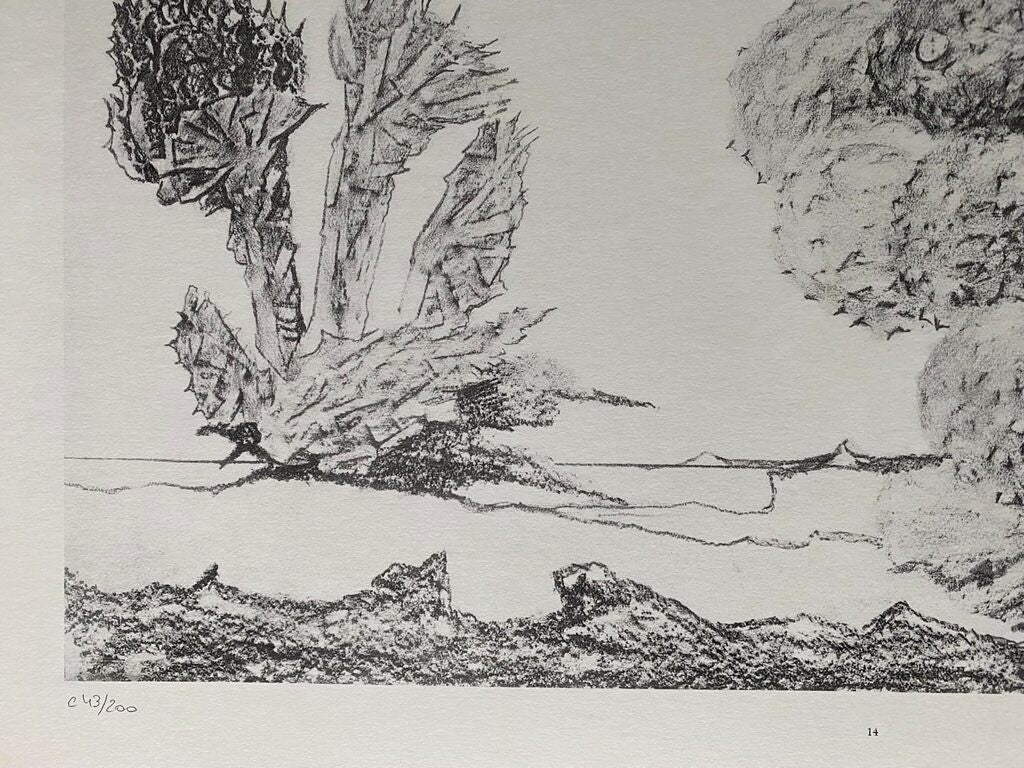 The Chestnut Trees Take-Off (Le Start du châtaignier) de Max Ernst, 1972 (vue 2)