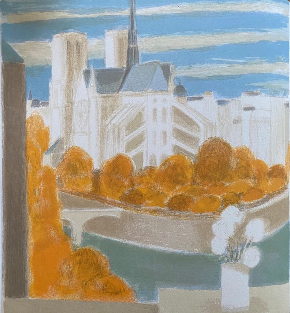 Roses blanches pour Paris by Bernard Cathelin, 1991