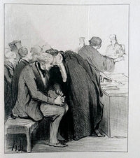 Court Scene by Honoré Daumier, 1918