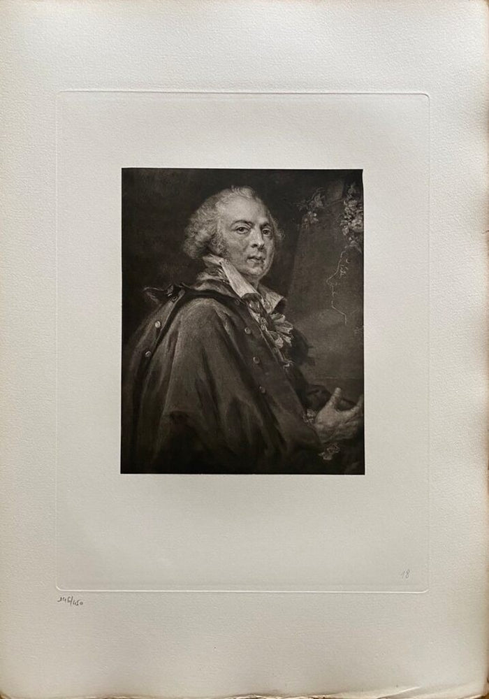 Autoportrait de Claude-Jean-Baptiste Hoin, 1908
