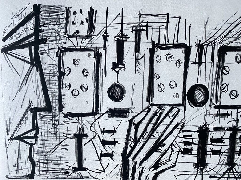 Electronic Circuits, Siemens de Bernard Buffet, 1968 (vue 2)