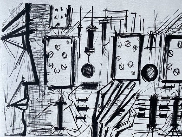 Electronic Circuits, Siemens de Bernard Buffet, 1968 (vue 2)