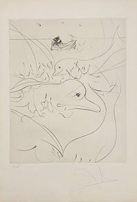 The Old Man and the Sea - Dolphins by Salvador Dalí, 1974