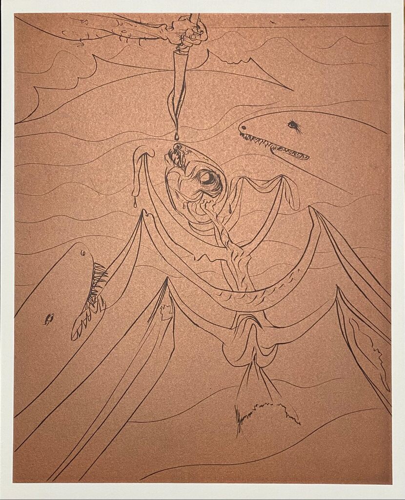 The Struggle (Brown) by Salvador Dalí, 1974