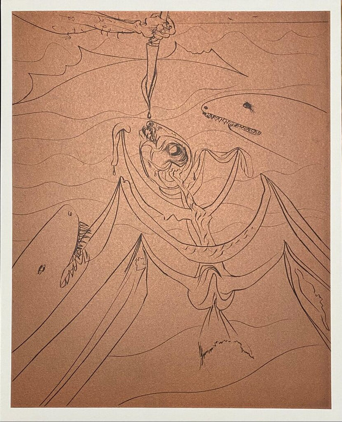 The Struggle (Brown) de Salvador Dalí, 1974