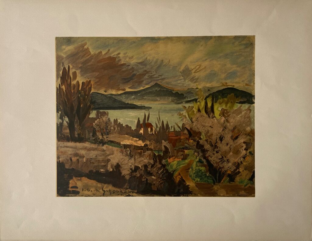 Golf de St Tropez aux amandiers en Fleur (1929) by André Dunoyer de Segonzac, 1967