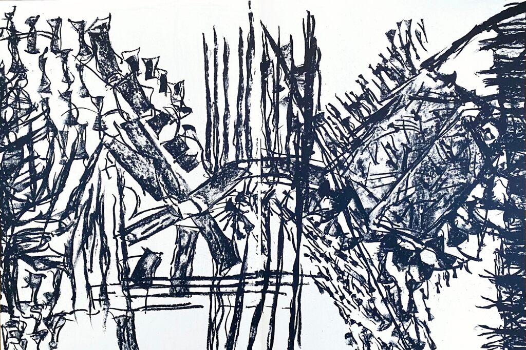 Untitled by Jean-Paul Riopelle, 1979