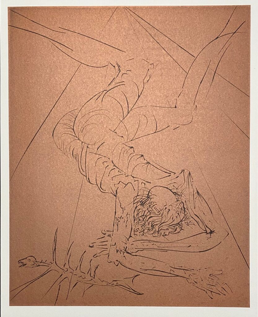 The Fall (Brown) by Salvador Dalí, 1974