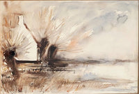 Paysage lacustre d'Aimé Daniel Steinlen, vers 1960 (vue 2)