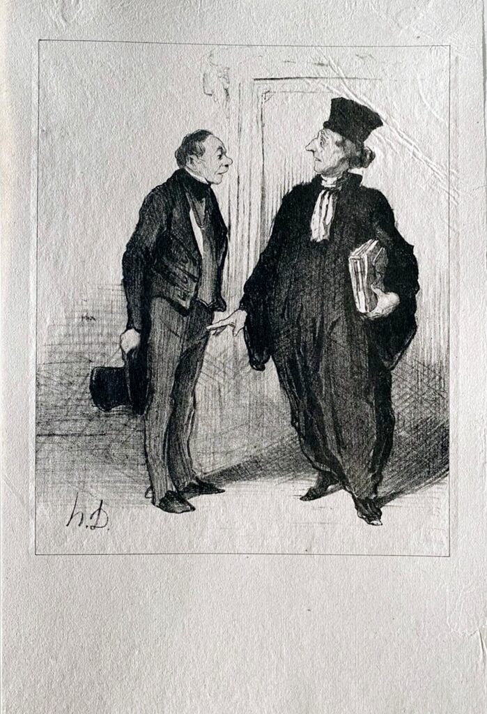 Court Scene de Honoré Daumier, 1918