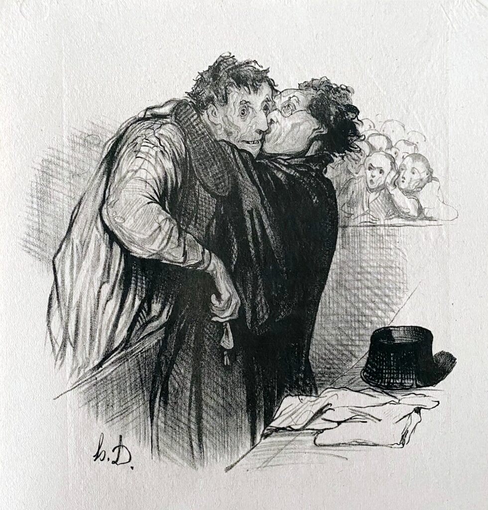 Court Scene by Honoré Daumier, 1918