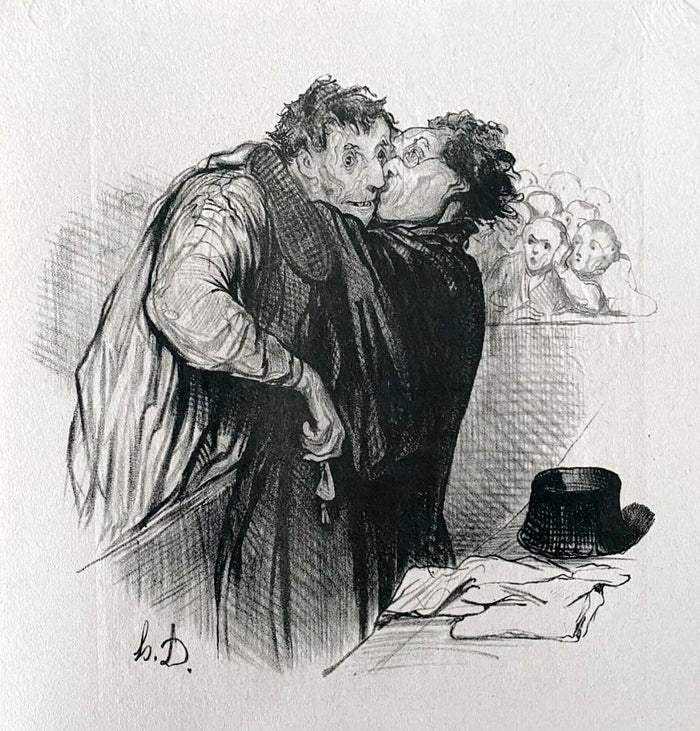 Court Scene de Honoré Daumier, 1918