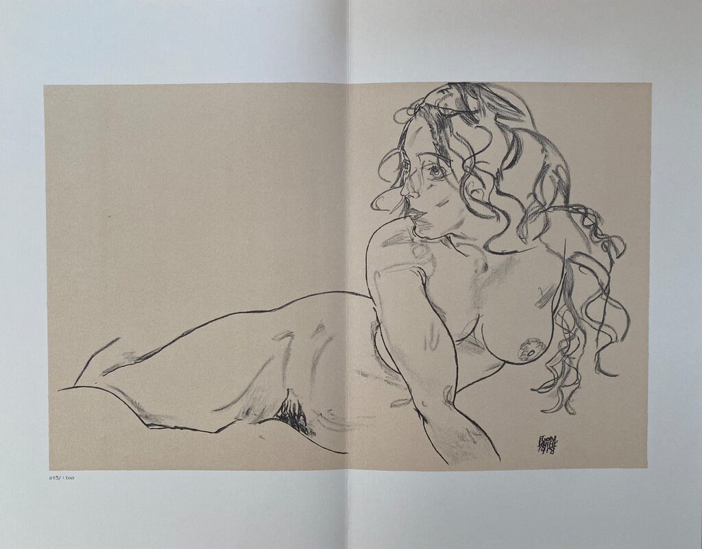 Reclining Nude with raised Torso d'Egon Schiele, 2007